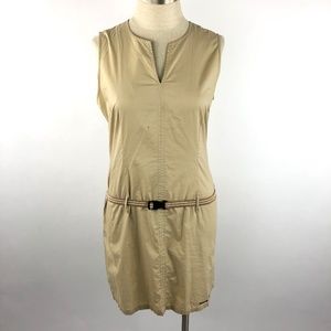Tommy Hilfiger Drop Waist Khaki Shift Dress Medium